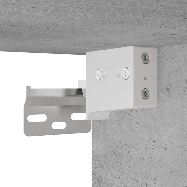 Betongrauer Bad-Wandschrank 100x30 cm
