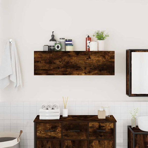 Bad-Wandschrank Räuchereiche 100cm