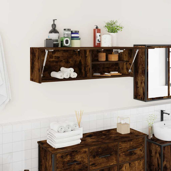 Bad-Wandschrank Räuchereiche 100cm