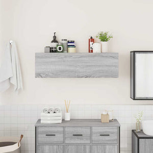 Bad-Wandschrank Grau Sonoma 100 cm