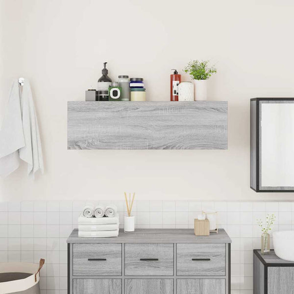 Bad-Wandschrank Grau Sonoma 100 cm