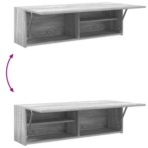 Bad-Wandschrank Grau Sonoma 100 cm