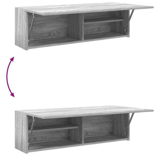 Bad-Wandschrank Grau Sonoma 100 cm