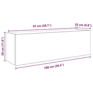 Bad-Wandschrank Artisan-Eiche 100 cm