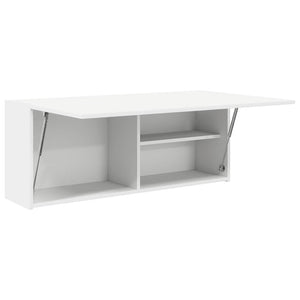 Weißer Bad-Wandschrank 100x25x40 cm