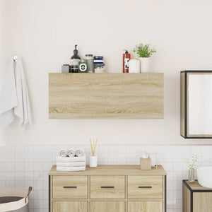Bad-Wandschrank Sonoma Eiche 100x25x40 cm
