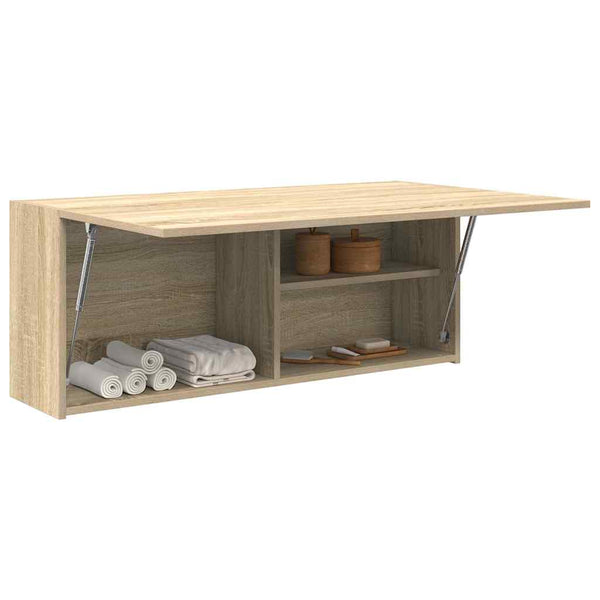 Bad-Wandschrank Sonoma Eiche 100x25x40 cm