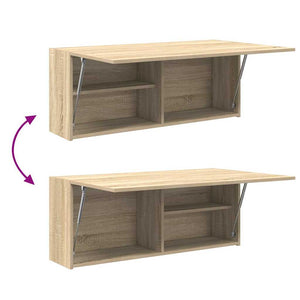 Bad-Wandschrank Sonoma Eiche 100x25x40 cm
