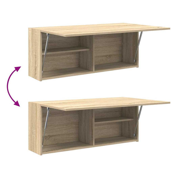 Bad-Wandschrank Sonoma Eiche 100x25x40 cm
