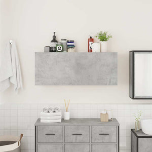 Bad-Wandschrank Betongrau 100x40 cm