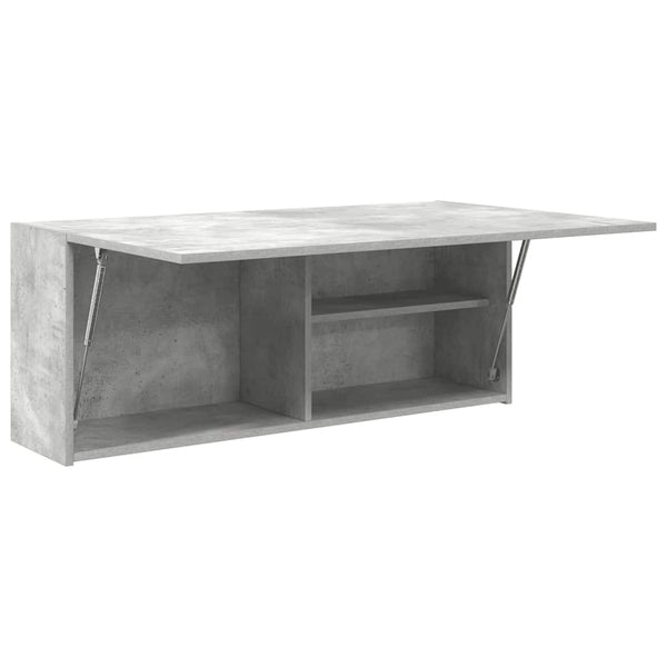 Bad-Wandschrank Betongrau 100x40 cm