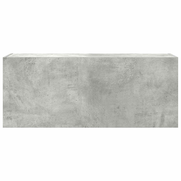 Bad-Wandschrank Betongrau 100x40 cm