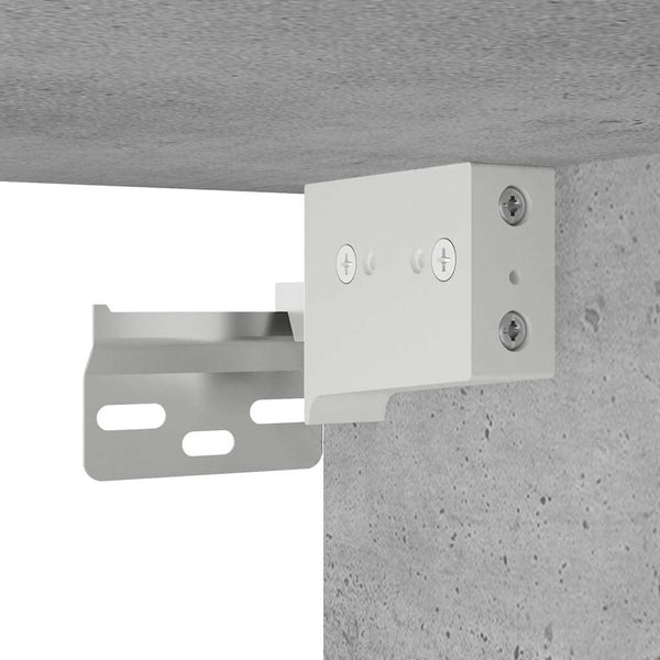 Bad-Wandschrank Betongrau 100x40 cm