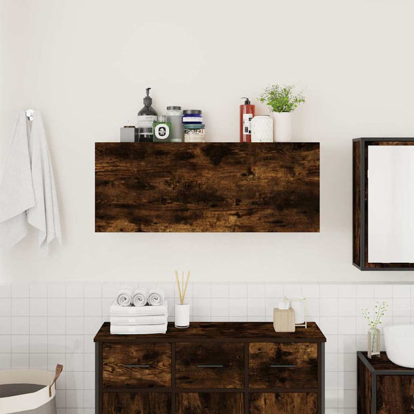 Bad-Wandschrank Räuchereiche 100 cm