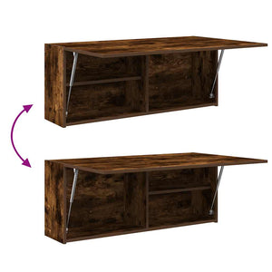 Bad-Wandschrank Räuchereiche 100 cm