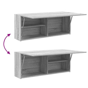 Bad-Wandschrank Grau Sonoma 100 cm