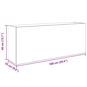 Bad-Wandschrank Grau Sonoma 100 cm