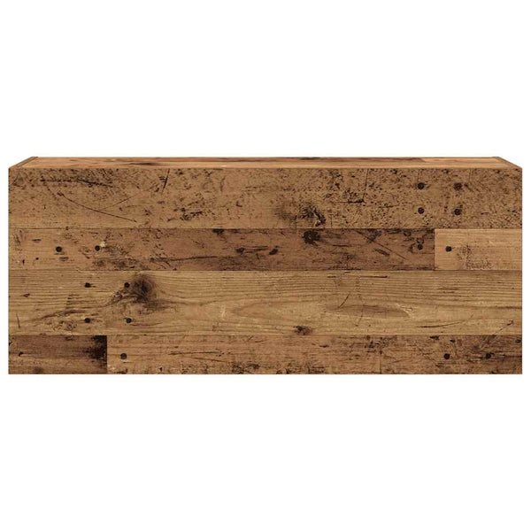 Bad-Wandschrank Altholz-Optik 100x25x40 cm