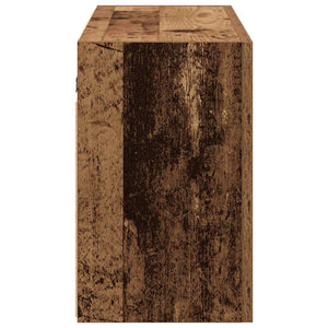 Bad-Wandschrank Altholz-Optik 100x25x40 cm