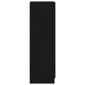 Schwarzer Küchenschrank 38x41,5x131,5 cm
