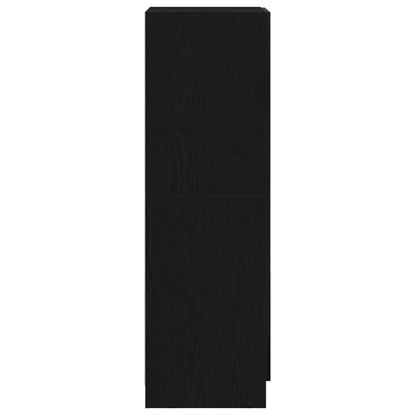 Schwarzer Küchenschrank 38x41,5x131,5 cm