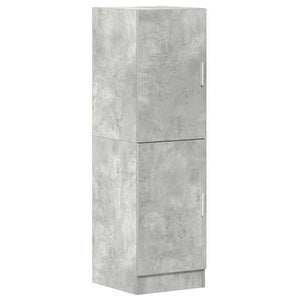 vidaXL Meuble de cuisine gris béton 38x41,5x131,5 cm Aggloméré