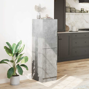 vidaXL Meuble de cuisine gris béton 38x41,5x131,5 cm Aggloméré