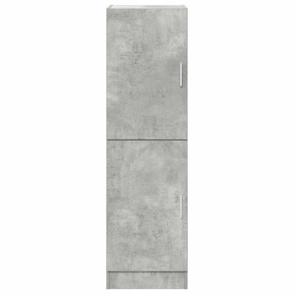 vidaXL Meuble de cuisine gris béton 38x41,5x131,5 cm Aggloméré