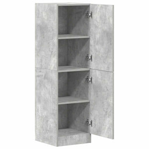 vidaXL Meuble de cuisine gris béton 38x41,5x131,5 cm Aggloméré