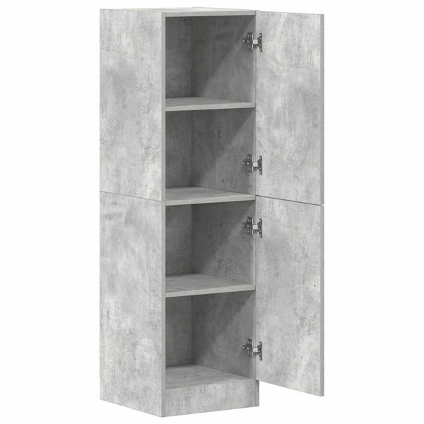 vidaXL Meuble de cuisine gris béton 38x41,5x131,5 cm Aggloméré