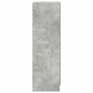 vidaXL Meuble de cuisine gris béton 38x41,5x131,5 cm Aggloméré
