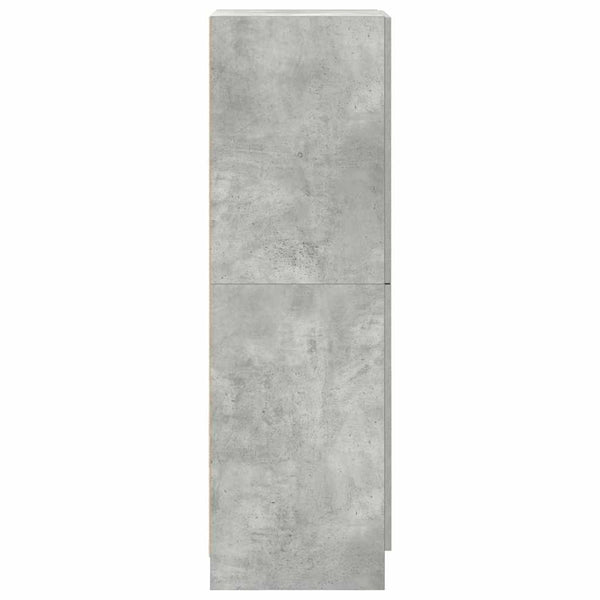 vidaXL Meuble de cuisine gris béton 38x41,5x131,5 cm Aggloméré
