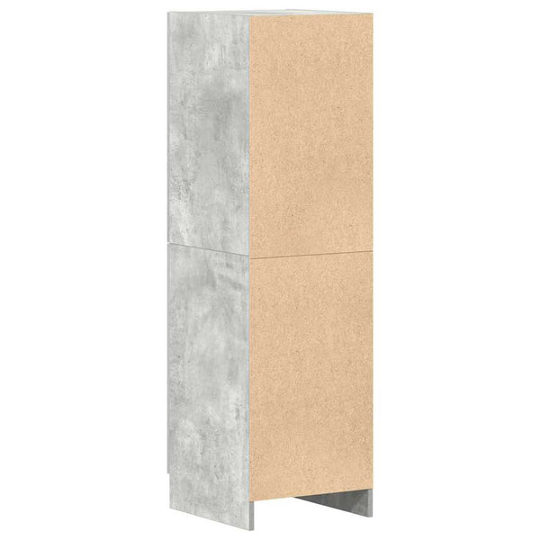 vidaXL Meuble de cuisine gris béton 38x41,5x131,5 cm Aggloméré