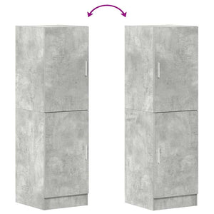 vidaXL Meuble de cuisine gris béton 38x41,5x131,5 cm Aggloméré