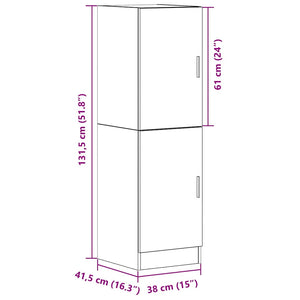 Küchenschrank Räuchereiche 38x41,5x131,5 cm