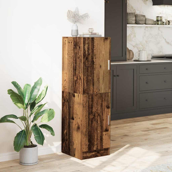Küchenschrank Altholz-Optik, 131,5 cm hoch