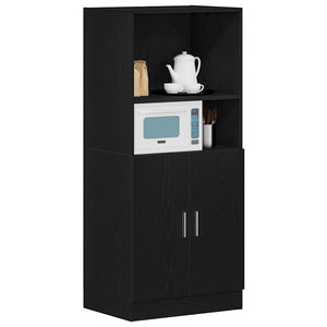 Schwarzer Küchenschrank 57x41,5x131,5 cm