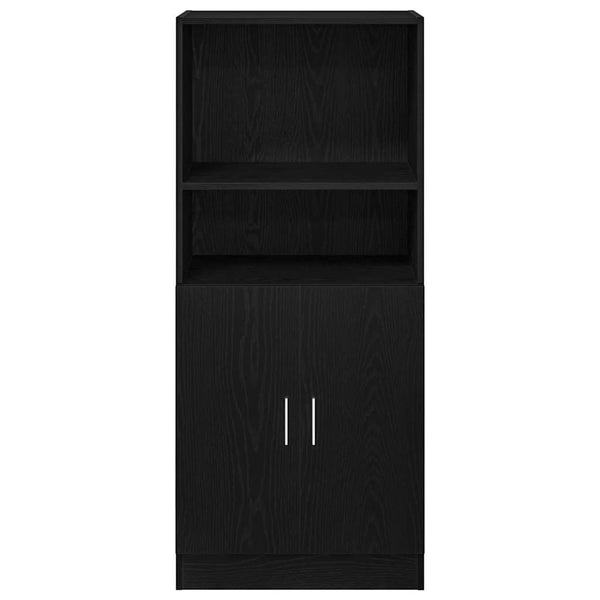 Schwarzer Küchenschrank 57x41,5x131,5 cm