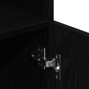 Schwarzer Küchenschrank 57x41,5x131,5 cm
