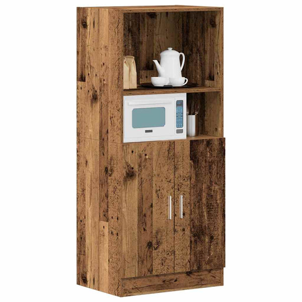 Küchenschrank Altholz-Optik 57x41,5x131,5 cm