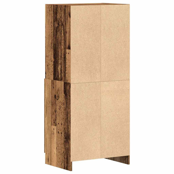 Küchenschrank Altholz-Optik 57x41,5x131,5 cm