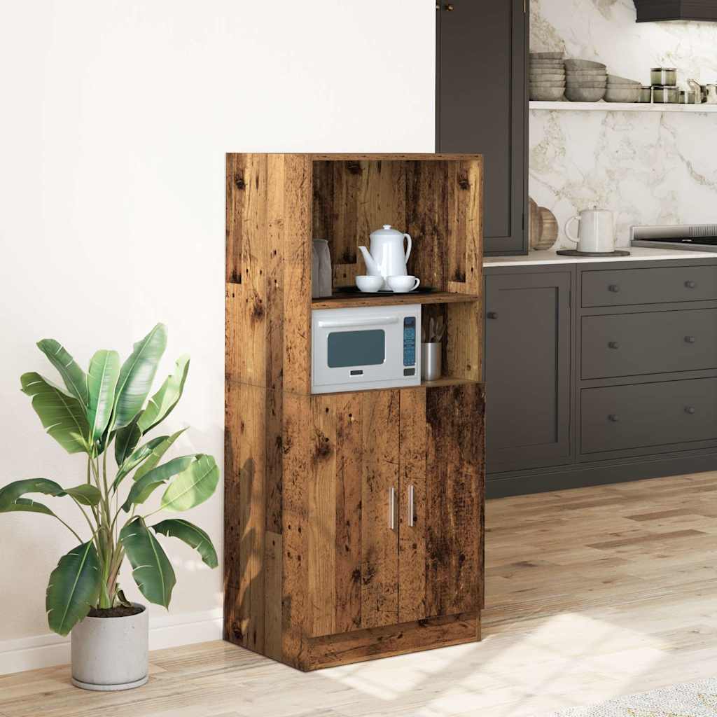 Küchenschrank Altholz-Optik 57x41,5x131,5 cm