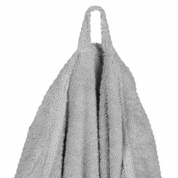 Grauer Baumwoll Bademantel XL