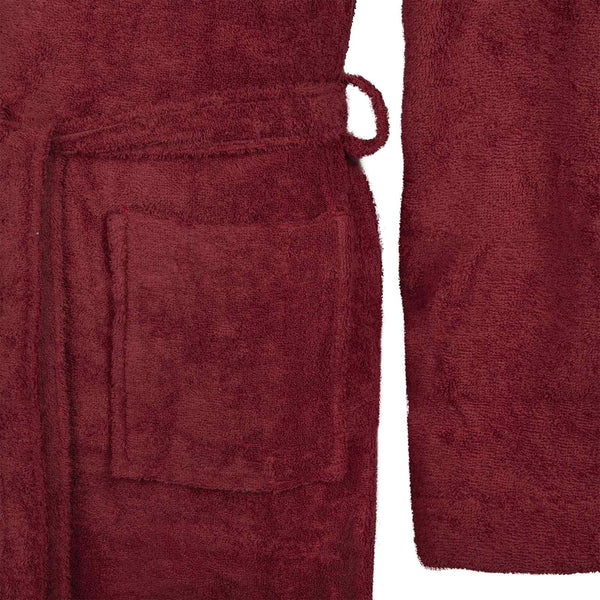 Baumwoll Bademantel Rot Größe L