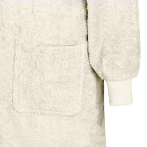 Decken-Hoodie Creme L Baumwolle
