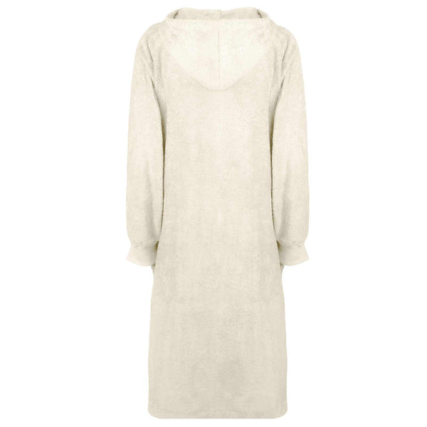 Decken-Hoodie Creme XL Baumwolle