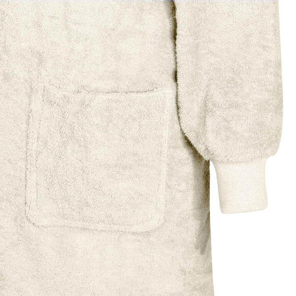 XXL Decken-Hoodie Creme Baumwolle