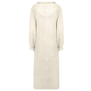 XXL Decken-Hoodie Creme Baumwolle