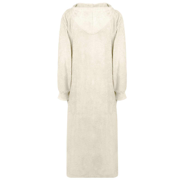 XXL Decken-Hoodie Creme Baumwolle