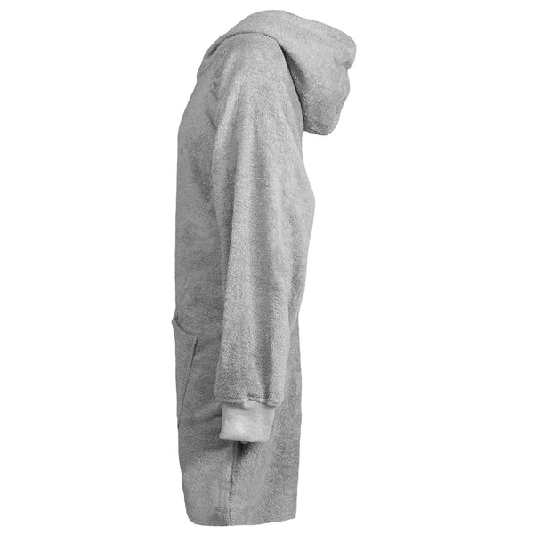 Decken-Hoodie Grau Baumwolle L